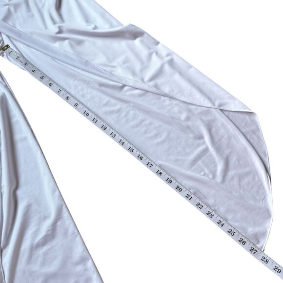 Women’s Loose Split Hem Yoga Pants High Waist Wide Leg Beach White XS - Picture 6 of 9